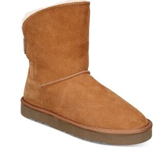 Classic Tan Suede Women's Boots Size 10